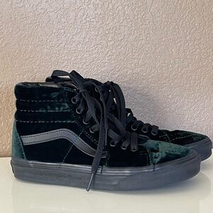 Vans Coldhearted sk8 High Velvet green/black sneakers women’s size 5.5